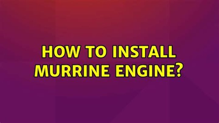 How to install murrine engine?