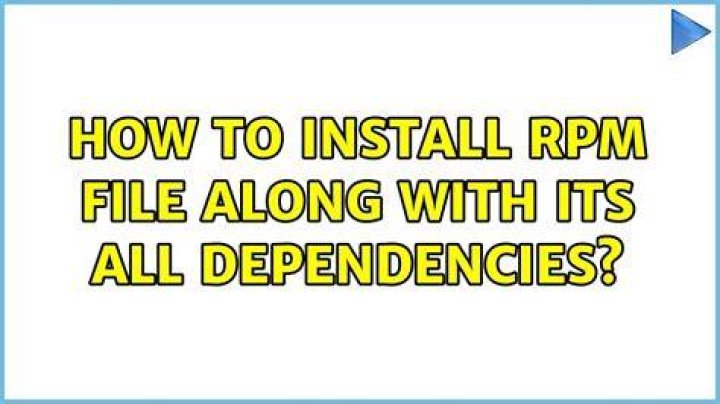 How to install rpm file along with its all dependencies?