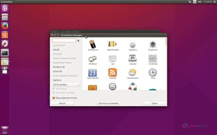 How to install Screenlets on Ubuntu 16.10?