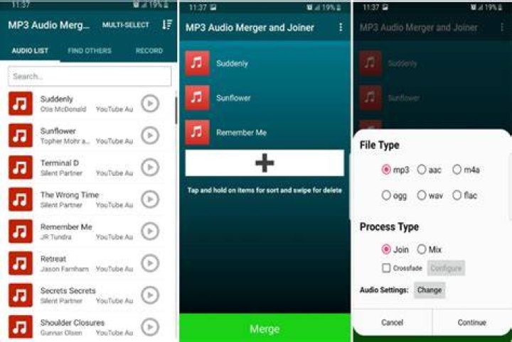 How to join/merge many mp3 files?