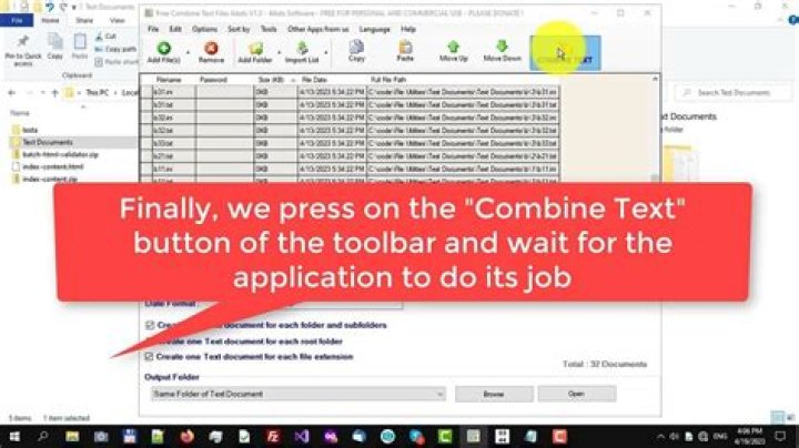How to join text files?