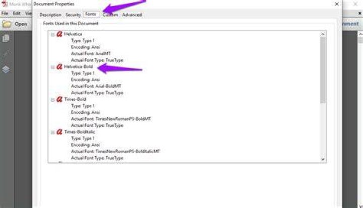 How to know the font used in a PDF file?