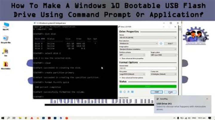 How to make a bootable command prompt usb?