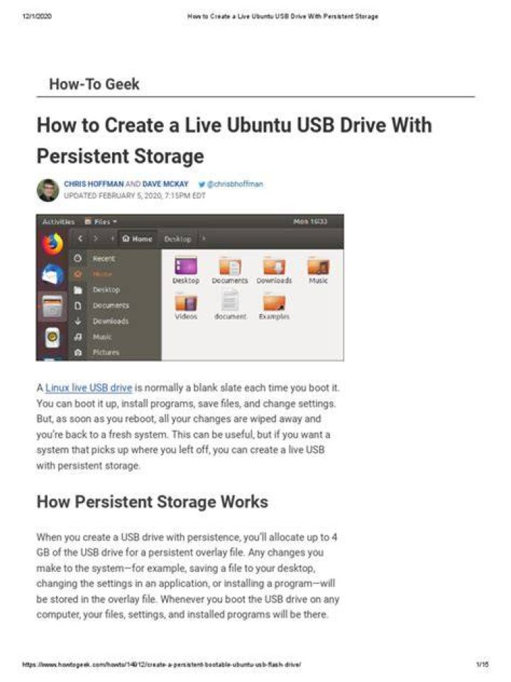 How to make a live Ubuntu 18.04 USB with a persistent storage of more than 4GB