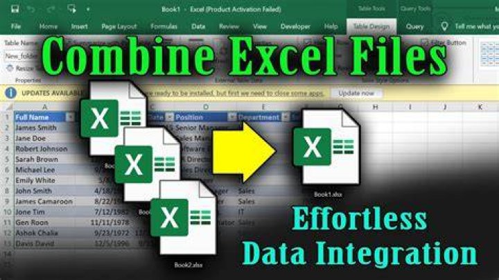 How to Merge Data From Multiple Excel Files into a Single Excel File or Access Database?
