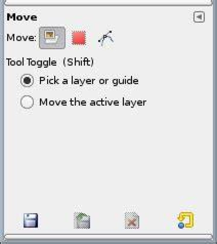 How to move an inserted text box in GIMP
