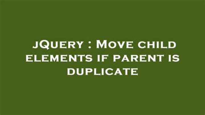 How to move child element from one parent to another using jQuery [duplicate]