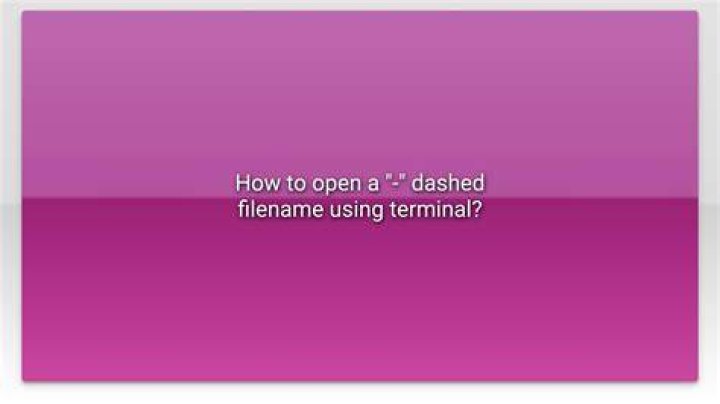 How to open a 