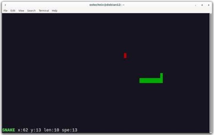 How to play snake in terminal?