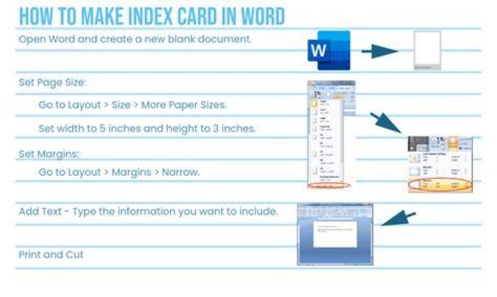How to print 4 index cards on a single A4 sheet in Word 2003