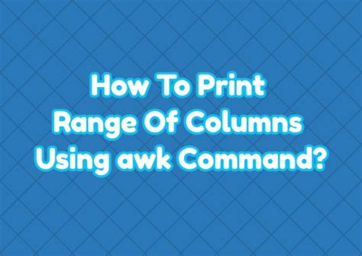How to print all columns using AWK