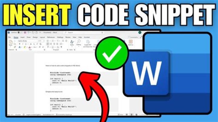 How to properly Show Code Snippets in MS Word?