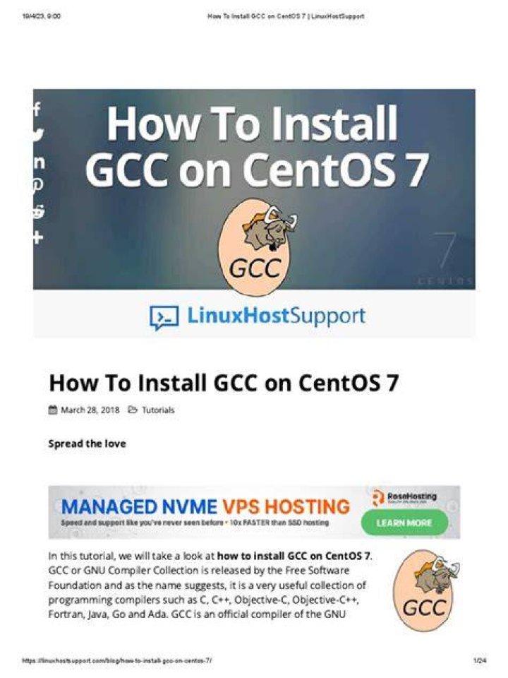 How to properly upgrade gcc on Centos 7?