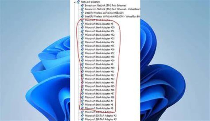 How to remove unwanted tunnel adapter connections?