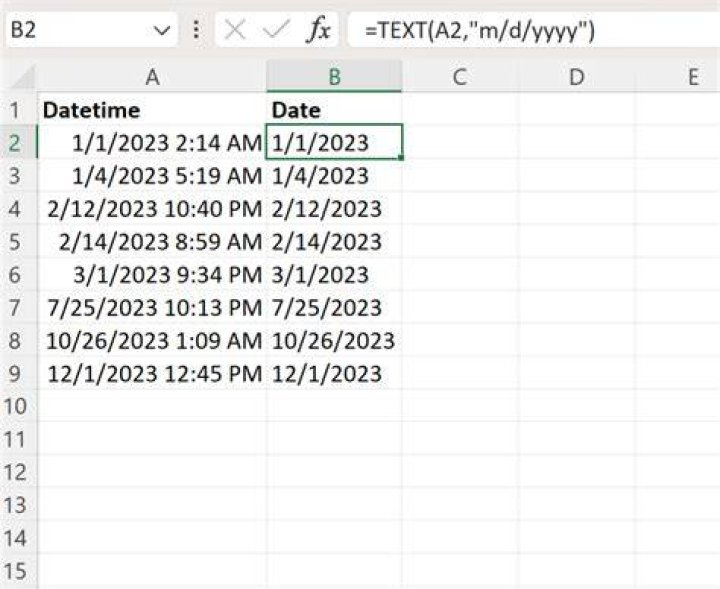 How to represent a DateTime in Excel