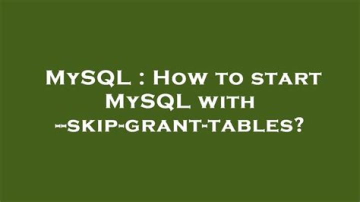 How to restart MySQL with --skip-grant-tables if you can't use the root password?