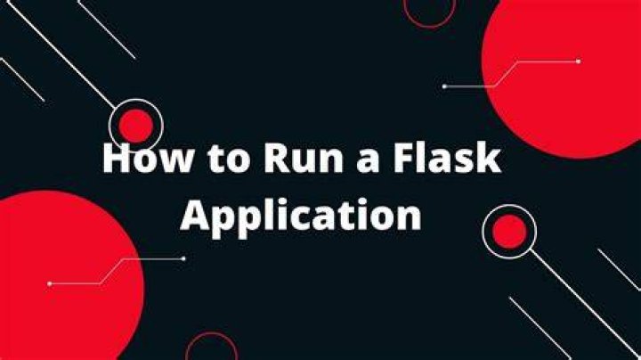How to run a flask application?