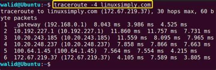 How to run the traceroute command in linux?