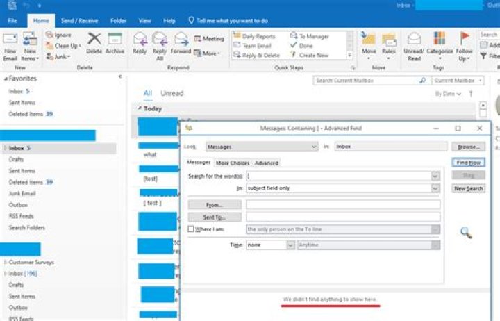 How to search for symbols / special characters in Outlook email subject?