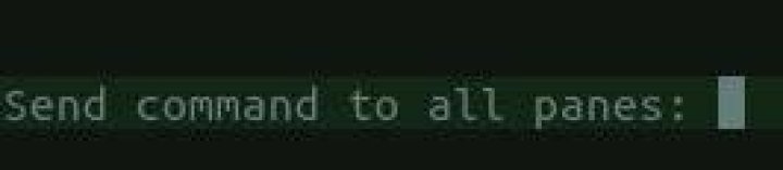How to send a command to all panes in tmux?