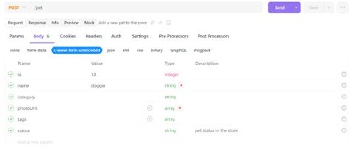 How to send POST request with Dev HTTP Client