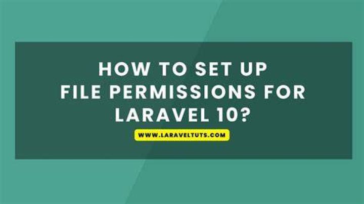 How to set up file permissions for Laravel?