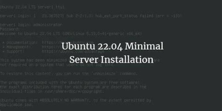 How to set up ubuntu server 22.04 minimal networking?