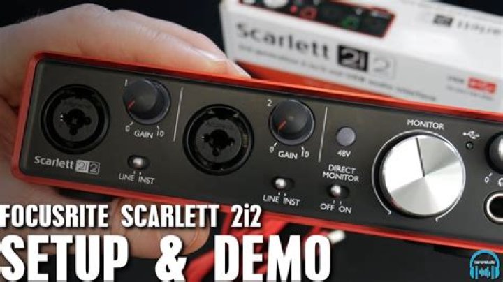 How to setup my Scarlett 2i2?