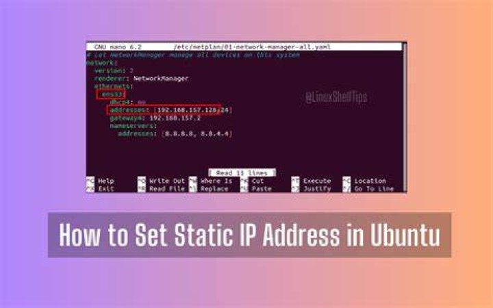How to setup static ip on Ubuntu Server 18.04 in VMWare Workstation 14