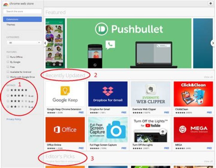 How to sort extension in the Chrome Web Store?