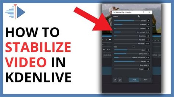 How to stabilize video with Kdenlive?