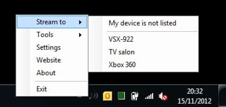 How to stream Youtube audio from a Windows machine to a DLNA client?