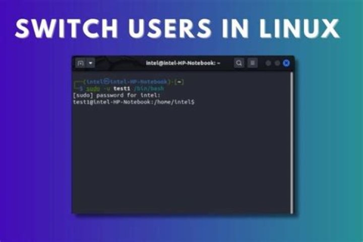 How to switch user in terminal