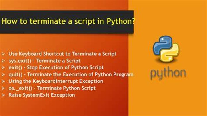 How to terminate a script?