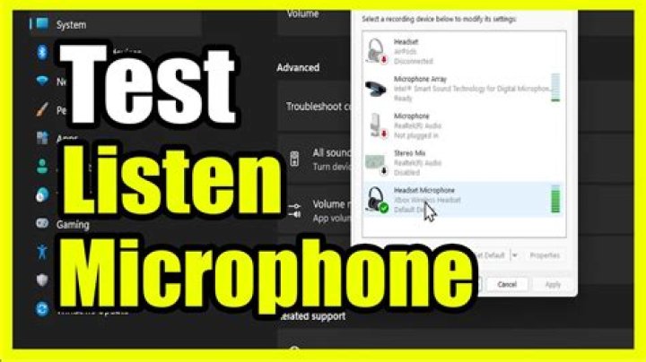 How to test the microphone on a laptop?