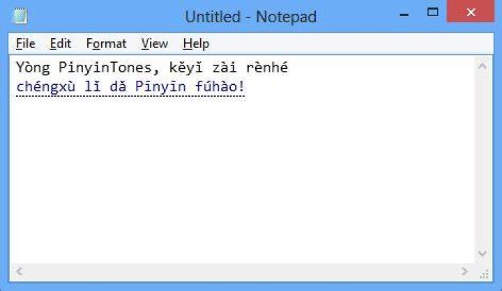 How to type pinyin text with tone marks in Windows?