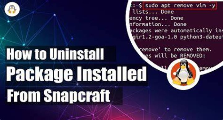 How to uninstall a package installed from snapcraft?