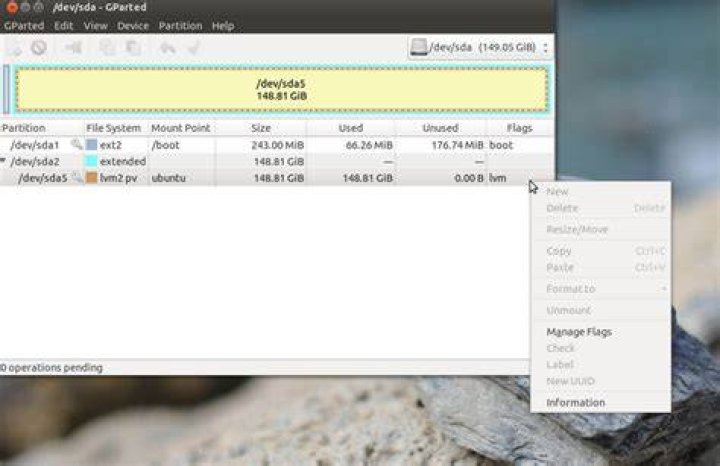 How to unlock partition in Gparted? [duplicate]
