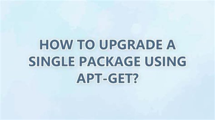 How to upgrade a single package using apt-get?
