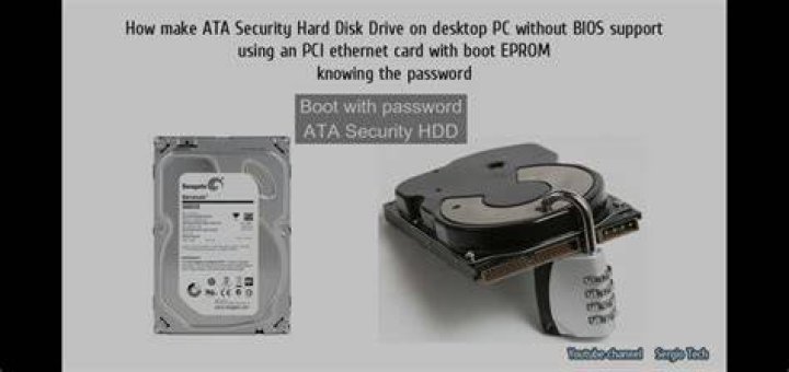 How to use ATA security on a hard disk in practice?