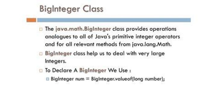 How to use BigInteger?