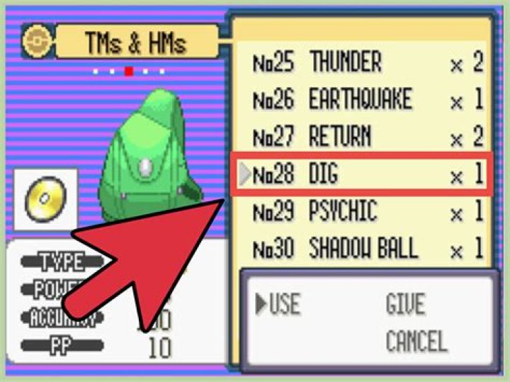How to use TM Dig in Pokemon Emerald