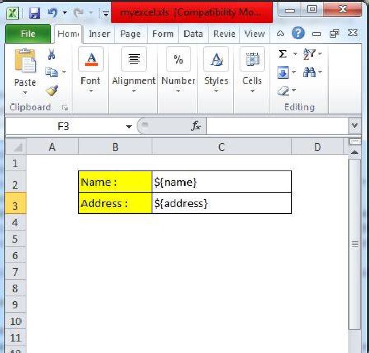 How to write a jXLS template and where to write it