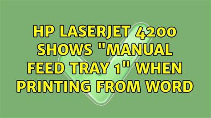 HP LaserJet 4200 shows 