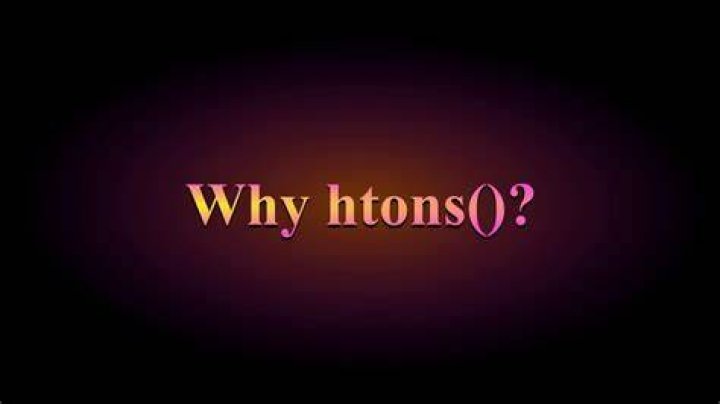htons() function in socket programing