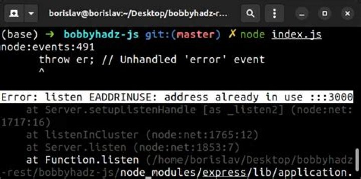 I am always getting the error 