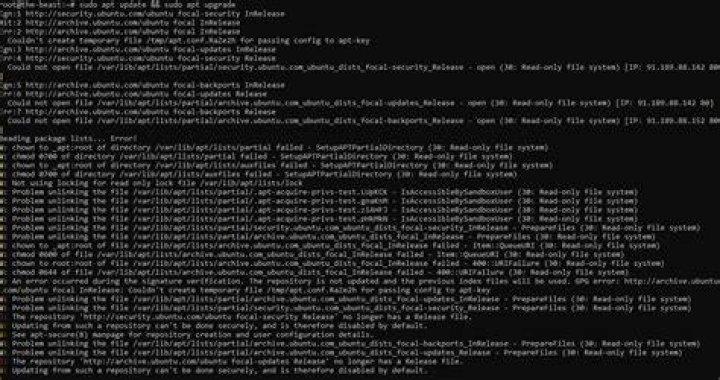 I/O error and read only file issue