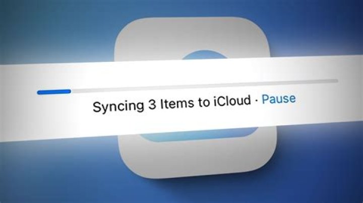 icloud drive sync stuck