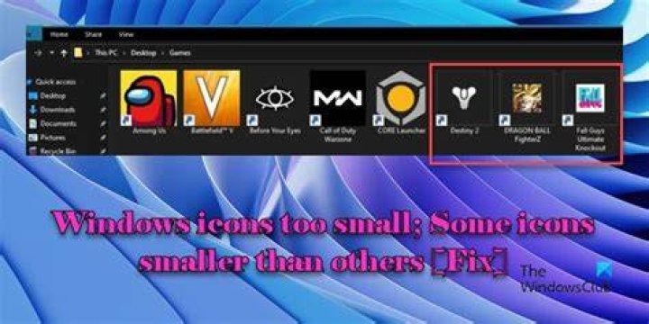 Icons too small