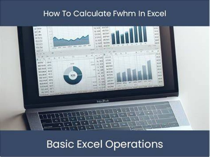 in Excel, how to find FWHM of data?